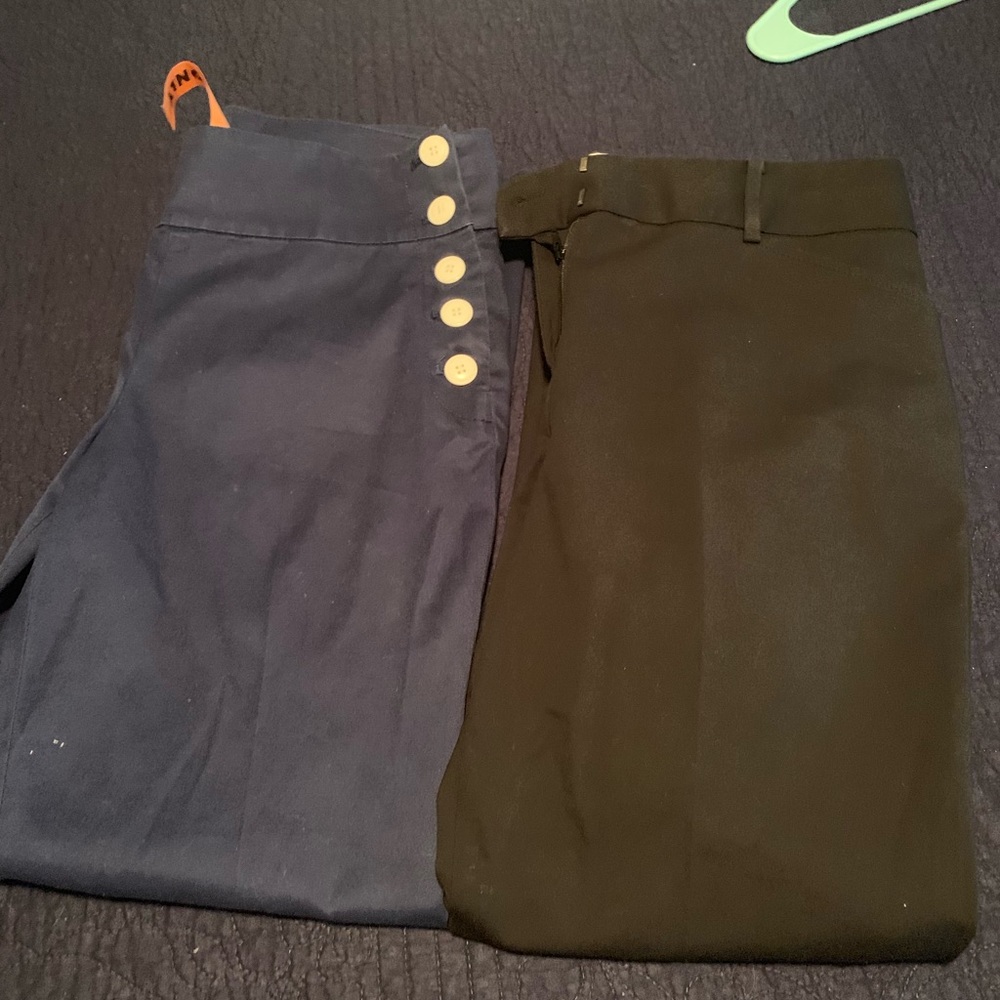 2 pair of gently used Talbots dresspants 8 petite